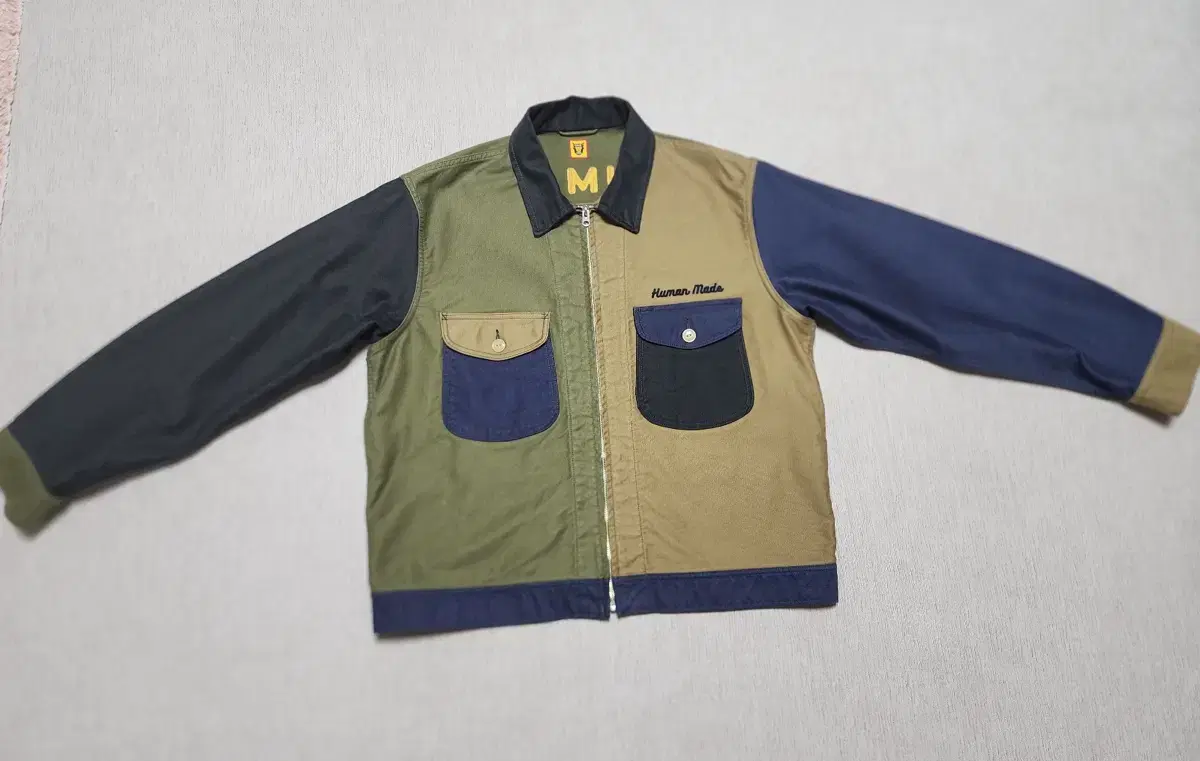 휴먼메이드 Zip-Up Work Jacket Navy-XXL